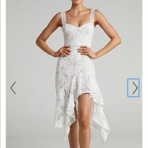 Leurah Sweetheart White Lace Dress from Showpo, never worn with tags.